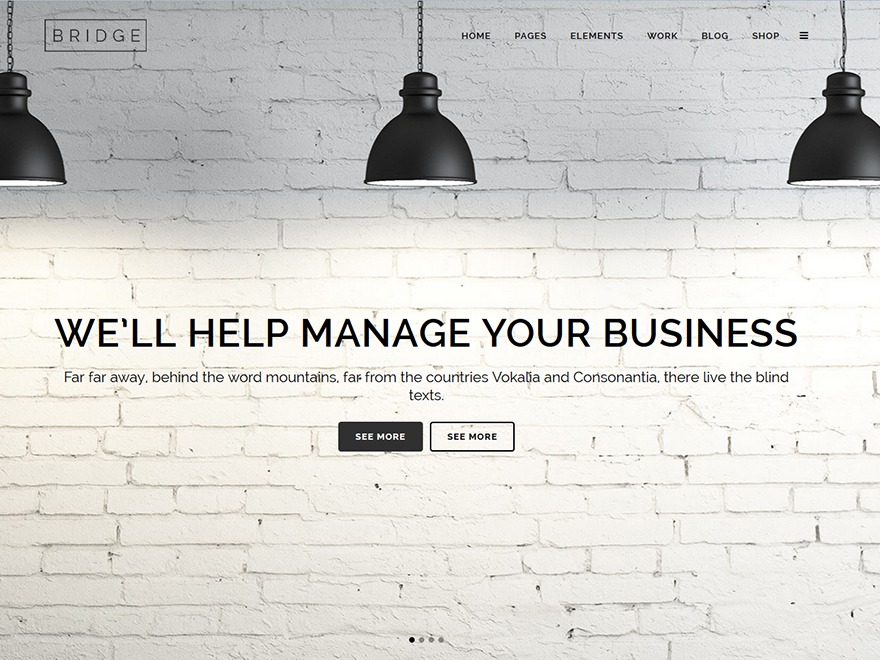 Bridge wordpress template Bridge wordpress template