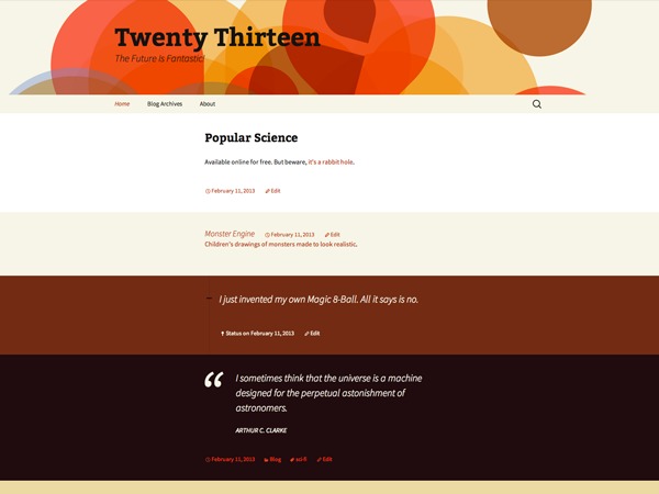 Twenty Thirteen wordpress template Twenty Thirteen wordpress template