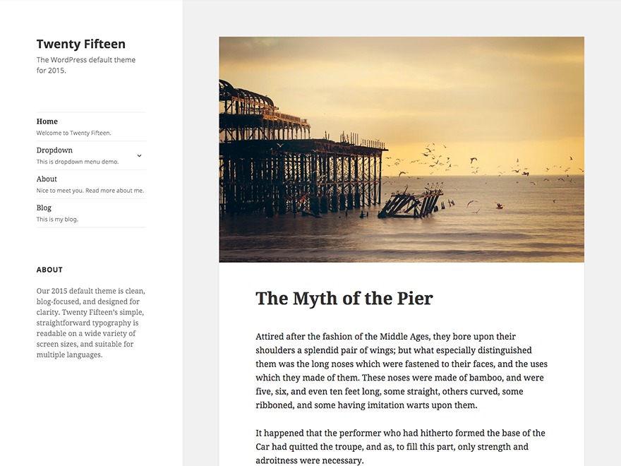 Twenty Fifteen wp theme Twenty Fifteen wp theme